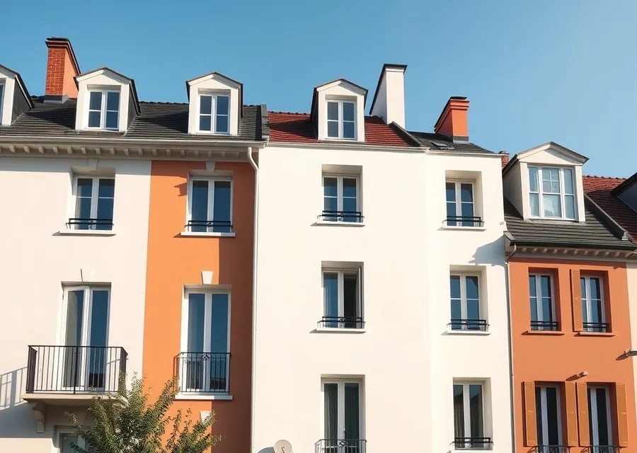 Façade rénovée par un artisan peintre dans le Nord